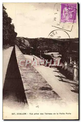 Cartes postales Avallon Vue prise des Terreau de la Petite Porte