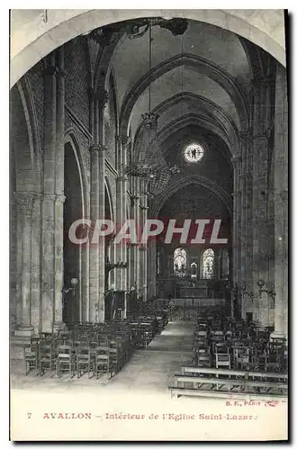 Ansichtskarte AK Avallon Interieur de l'Eglise Saint Lazare
