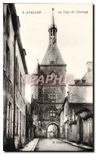 Cartes postales Avallon La Tour de l'Horloge