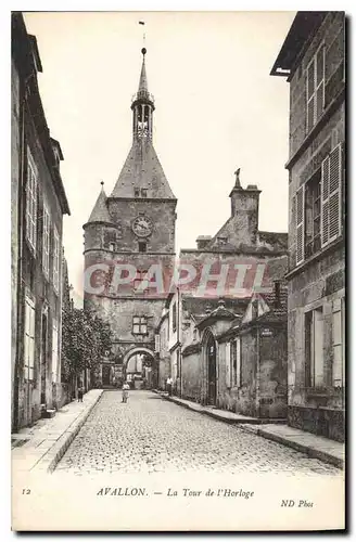 Cartes postales Avallon La Tour de l'Horloge