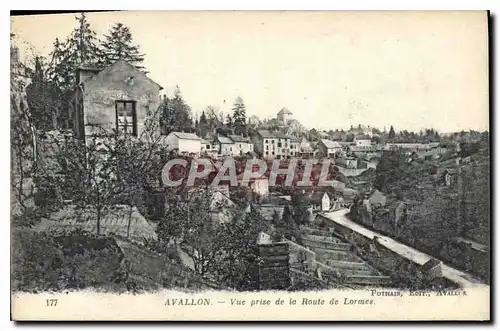 Cartes postales Avallon Vue prise de la Route de Lormes
