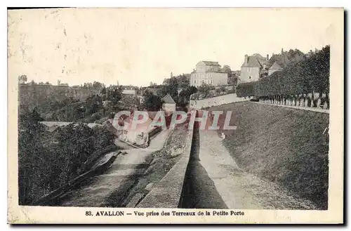 Cartes postales Avallon Vue prise des Terreaux de la Petite Porte