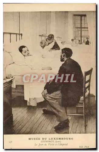 Ansichtskarte AK Musee du Luxembourg Geoffroy Jean Le Jour de Visite a l'Hopital