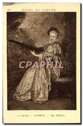 Cartes postales Musee du Louvre Watteau La Finette