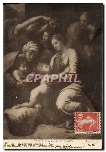 Ansichtskarte AK Raphael La Sainte Famille Musee du Louvre