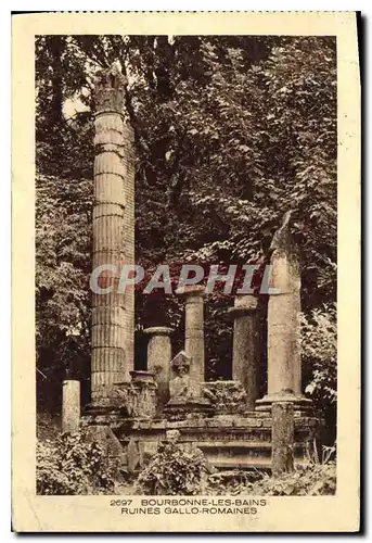 Cartes postales Bourbonne les Bains Ruines Gallo Romaines