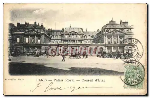 Cartes postales Paris Palais Royal Conseil d'Etat