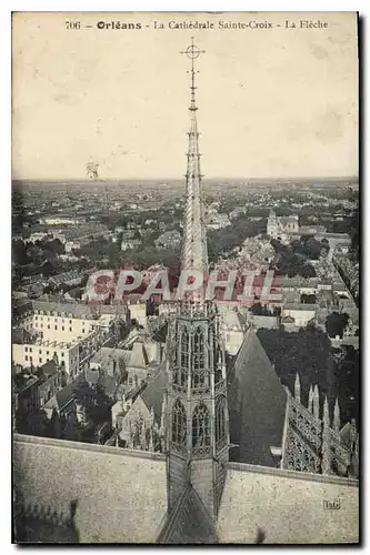 Ansichtskarte AK Orleans La Cathedrale Sainte Croix La Fleche