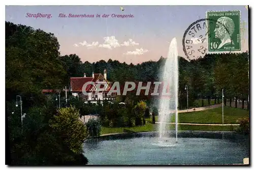 Cartes postales Strasburg Eis Bauernhaus in der Orangerie