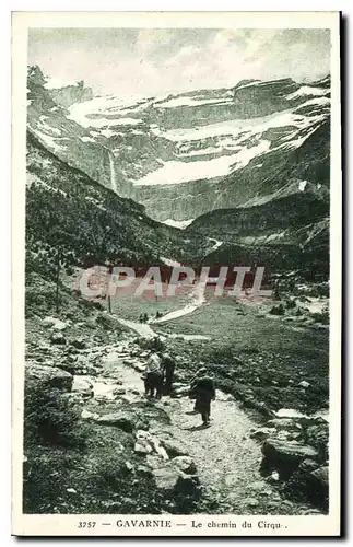 Cartes postales Gavarnie Le chemin du Cirqu