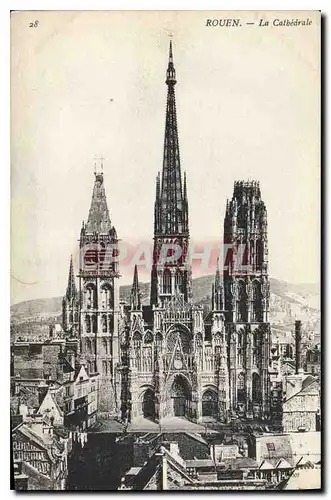 Cartes postales Rouen La Cathedrale