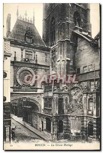 Cartes postales Rouen La Grosse Horloge