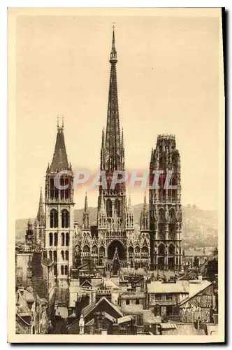 Ansichtskarte AK Rouen Seine Inferieure Vue generale sur la Cathedrale