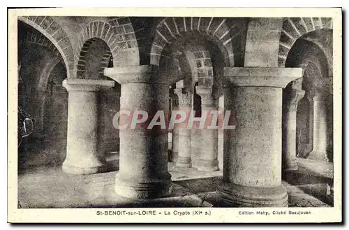 Cartes postales St Benoit sur Loire La Crypte