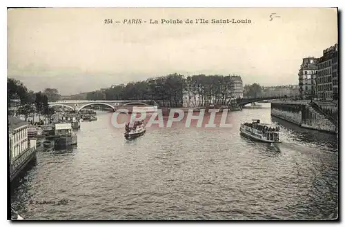 Ansichtskarte AK Paris La Pointe de L'Ile Saint Louis