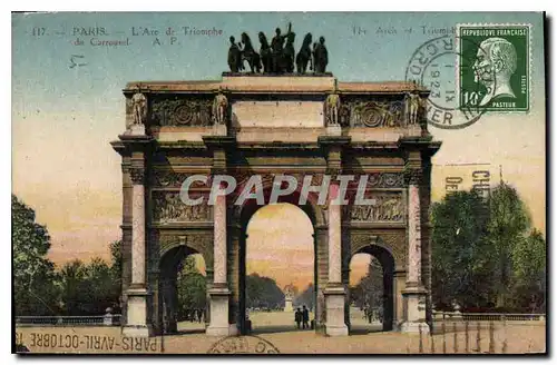 Cartes postales Paris L'Arc de Triomphe du Carrousel