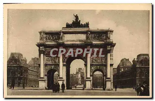 Cartes postales Paris en flanant L'Arc de Triomphe du Carrousel