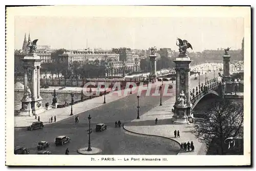 Cartes postales Paris Le Pont Alexandre III