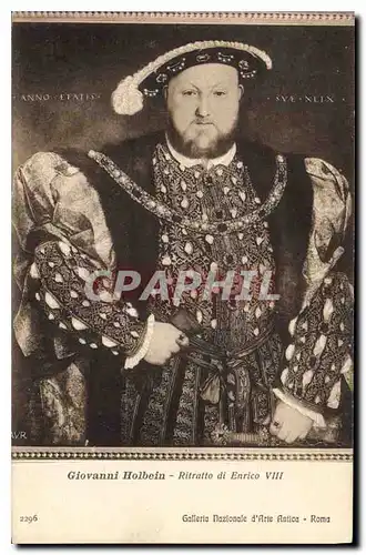 Cartes postales Giovanni Holbein Ritratto di Enrico VIII