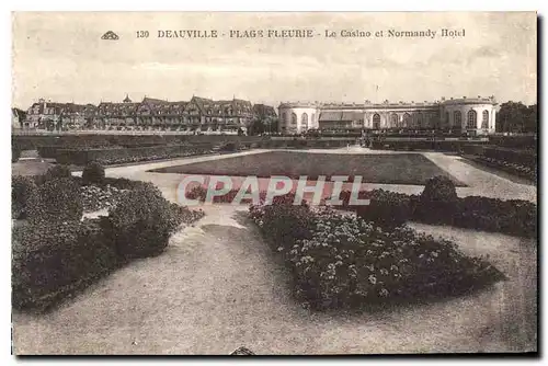 Cartes postales Deauville Plage Fleurie Le Casino et Normandy Hotel