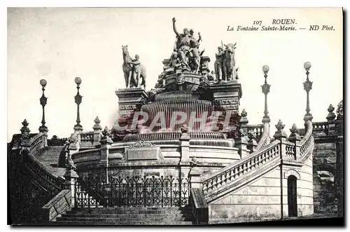 Cartes postales Rouen La Fontaine Sainte Marie