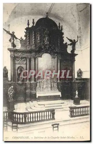 Ansichtskarte AK Compiegne Interieur de la Chapelle Saint Nicolas