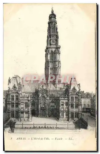 Cartes postales Arras L'Hotel de Ville Facade