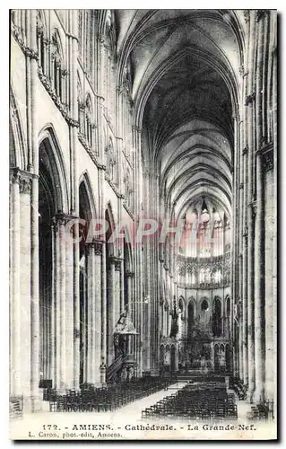 Cartes postales Amiens Cathedrale La Grande Nef