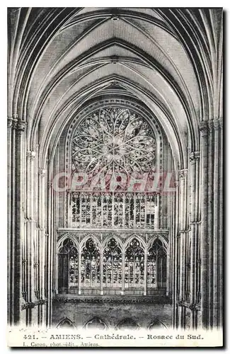 Cartes postales Amiens Cathedrale Ronace du Sud
