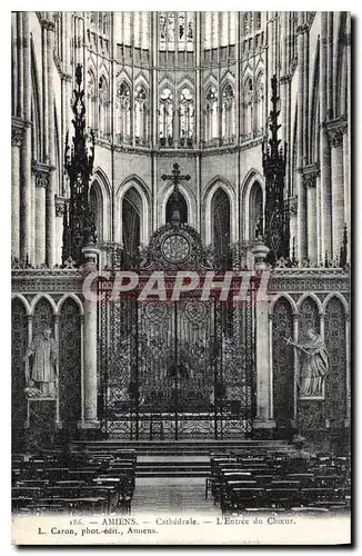 Cartes postales Amiens Cathedrale L'Entree du Choeur
