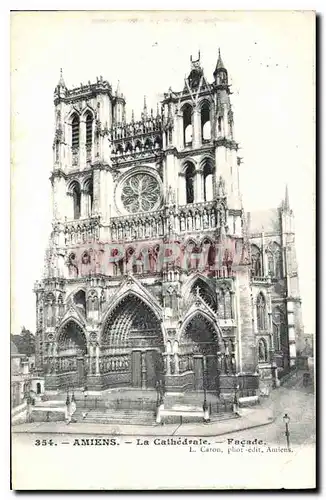 Cartes postales Amiens La Cathedrale Facade