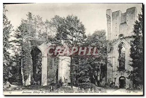 Cartes postales Ancienne Abbaye de Jumieges Batimient au dessus de l'ancienne entree