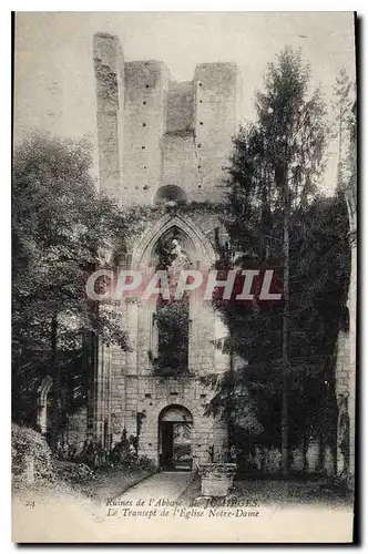 Ansichtskarte AK Ruines de l'Abbaye Le Transept de l'Eglise Notre Dame