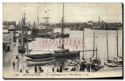 Ansichtskarte AK Saint Nazaire Vue Panoramique sur le Vieux Bassin