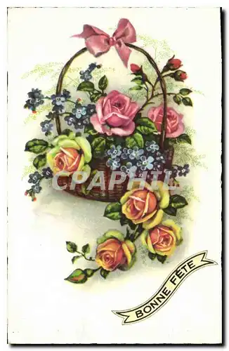 Cartes postales Bonne Fete Fleurs