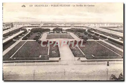 Cartes postales Deauville Plage Fleurie Le Jardin du Casino