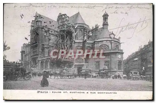 Ansichtskarte AK Paris Eglise St Eustache Rue Montmartre