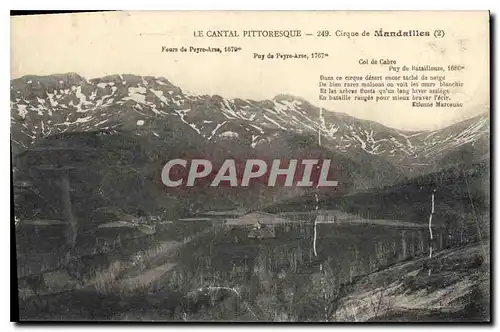 Cartes postales Le Cantal Pittoresque Cirque de Mandailles