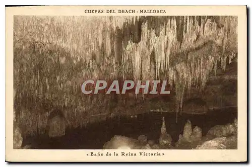 Ansichtskarte AK Cuevas del Drach Mallorca Bano de la Reina Victoria