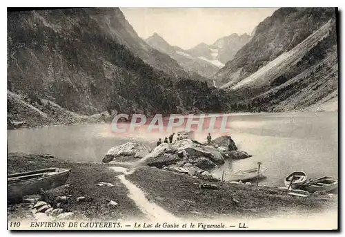 Ansichtskarte AK Environs de Cauterets Le Lac de Gaube et le Vignemale