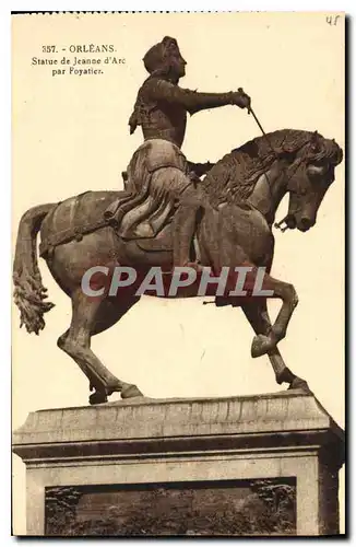 Ansichtskarte AK Orleans Statue de Jeanne d'Arc par Foyatier