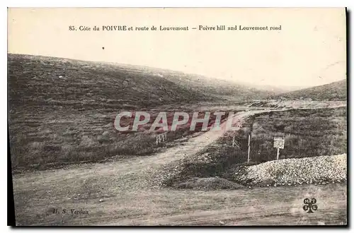Cartes postales Cote du Poivre et route de Louvemont
