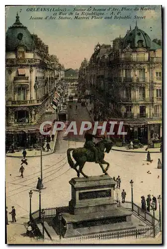 Cartes postales Orleans Loiret Statue de Jeanne d'Arc