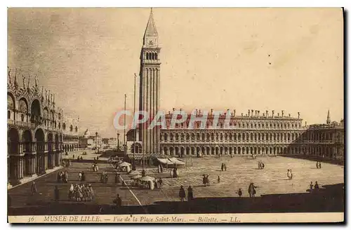 Cartes postales Musee de Lille Vue de la Place Saint Marc Beilotte