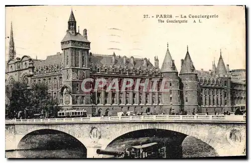 Ansichtskarte AK Paris La Conciergerie Bateau