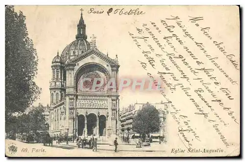 Cartes postales Paris Eglise Saint Augustin