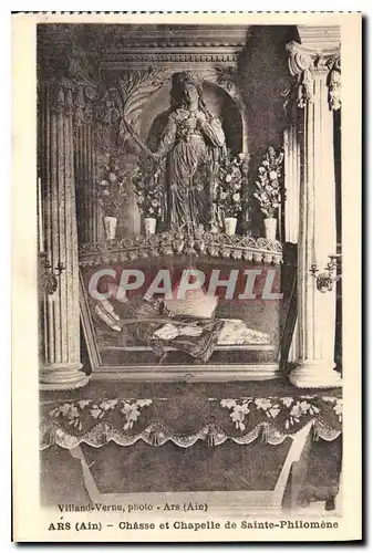 Cartes postales Ars Ain Chasse et Chapelle de Sainte Philomene