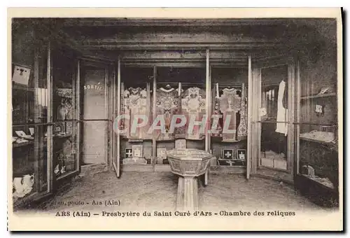 Cartes postales Ars Ain Presbytere du Saint Cure d'Ars Chambre des reliques