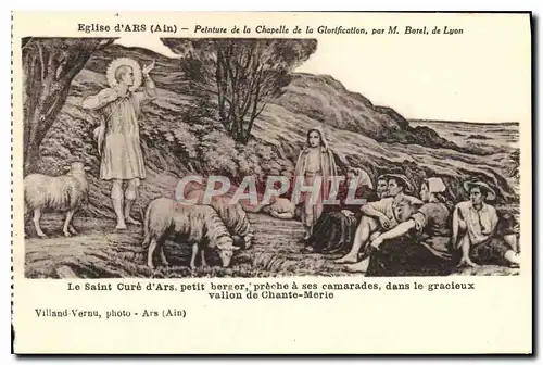 Cartes postales Eglise d'Ars Ain Peinture de la Chapelle de la Glorification