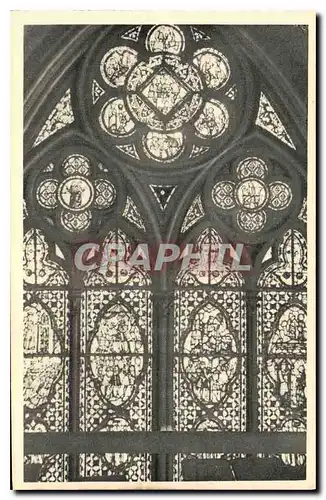 Cartes postales Paris La Sainte Chapelle Chapelle haute Fenetre Nord Le Deuteronome